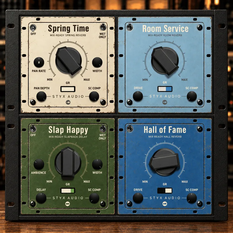 Mix-Ready Reverb Bundle: Spring Time, Room Service, Slap Happy, Hall of Fame