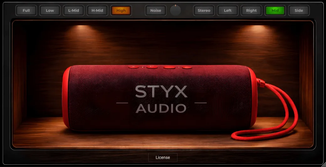 Portable Mono Speaker Check plugin controls